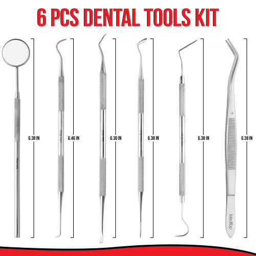 6 PCS Teeth Cleaning Tools Set for Personal & Pet Oral Care Use