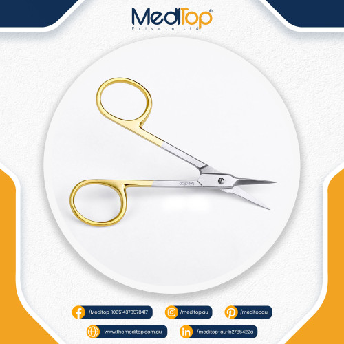  Professional Eyebrow Scissors - Small Multi-purpose Stainless Steel Cuticle Manicure & Pedicure Scissors
