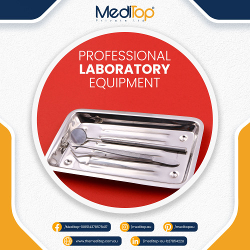 Dental Instrument Tray Stainless Steel Surgical Tools Holder for Clinical Laboratory