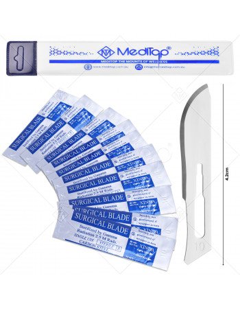 10x Scalpel Carbon Steel Blade# 10 for Sterile Handle #3