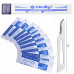 10x Scalpel Carbon Steel Blade# 15 for Sterile Handle#3