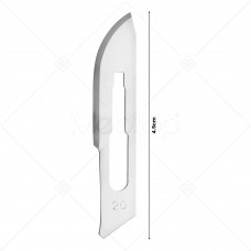 10x Scalpel Carbon Steel Blade# 20 for Sterile Handle#4