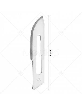 10x Scalpel Carbon Steel Blade# 20 for Sterile Handle#4