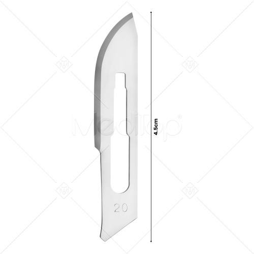 10x Scalpel Carbon Steel Blade# 20 for Sterile Handle#4