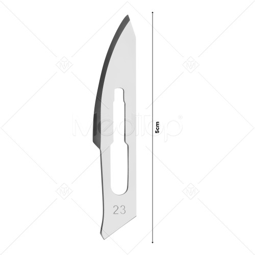 10x Scalpel Carbon Steel Blade# 23 for Sterile Handle#4