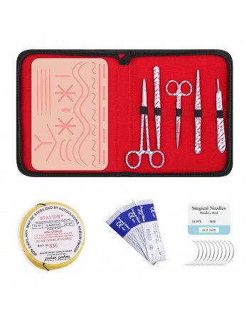 Suture Practice Kit White with 27 Wound Silicone Pad – Advanced Surgical Suturing Training Kit for Medical, Dental & Veterinary Students