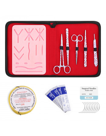Suture Practice Kit White with Veterinary Suture Pad – Advanced Surgical Training Kit for Veterinary Students & Professionals