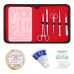 Suture Practice Kit White with Veterinary Suture Pad – Advanced Surgical Training Kit for Veterinary Students & Professionals