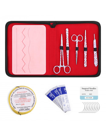 Suture Practice Kit (White) with Gynecology Silicone Pad – Medical & Veterinary Surgical Training Tool