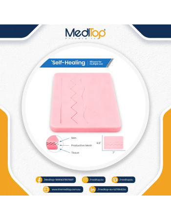 Professional Suture Practice Human Skin Medical Model Silicone Gynecology Pads Students Vet Training