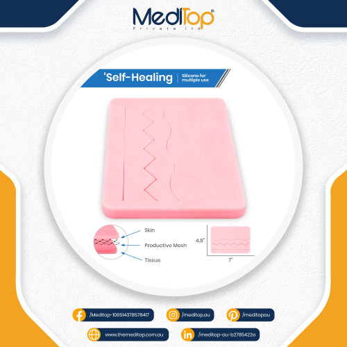 Professional Suture Practice Human Skin Medical Model Silicone Gynecology Pads Students Vet Training