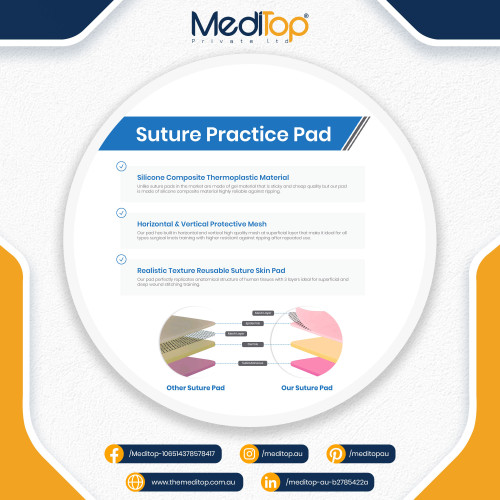 Veterinary Suture Practice Pad – 3-Layer Human Skin Simulation Model for Medical & Student Training