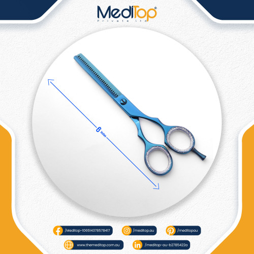 Barber Salon Hairdressing Scissors Thinning Hair Cutting Sharp Shears 6" Bule