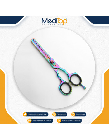 Barber Salon Hairdressing Scissors Thinning Hair Cutting Sharp Shears 5.5" Multi