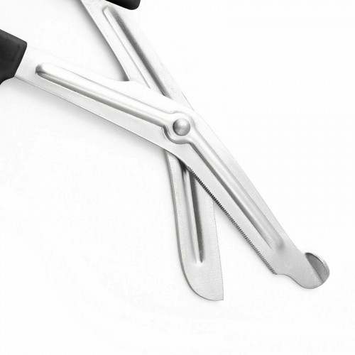 Black Utility Bandage Scissors 7.5" – Heavy Duty Surgical Shears, Autoclavable with Serrated Blade