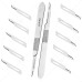 Scalpel Handle No. 3 with 10x #15 Blades – Surgical Stainless Steel Handle & Sterile Carbon Steel Blades