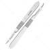Scalpel Handle No. 3 with 10x #15 Blades – Surgical Stainless Steel Handle & Sterile Carbon Steel Blades