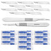 Scalpel Handle No. 3 with 10x #15 Blades – Surgical Stainless Steel Handle & Sterile Carbon Steel Blades