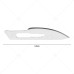 Scalpel Handle No. 4 with 10x #24 Surgical Blades – Stainless Steel Handle & Sterile Carbon Steel Blades