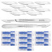 Scalpel Handle No. 4 with 10x #24 Surgical Blades – Stainless Steel Handle & Sterile Carbon Steel Blades