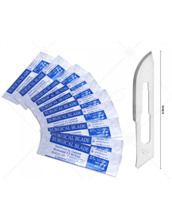 Sterile Carbon Steel Scalpel Blades – Sizes 20 to 24 – For Handle #4 – Art & Craft Use