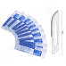 Sterile Carbon Steel Scalpel Blades – Sizes 20 to 24 – For Handle #4 – Art & Craft Use
