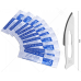 Sterile Carbon Steel Scalpel Blades – Sizes 20 to 24 – For Handle #4 – Art & Craft Use