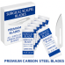 Sterile Carbon Steel Scalpel Blades – Sizes 20 to 24 – For Handle #4 – Art & Craft Use