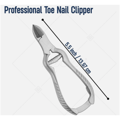 Toe Nail Clipper – Heavy Duty Stainless Steel Cutter for Thick Nails | Meditop
