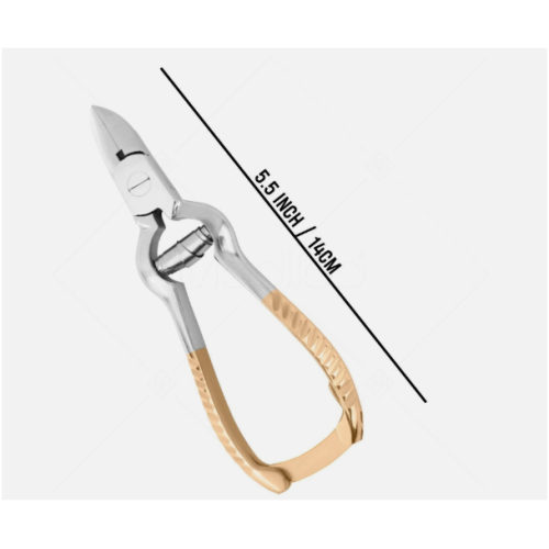 Gold-Coated Heavy Duty Toe Nail Clipper – Large Stainless Steel Cutter for Thick Nails | Meditop
