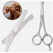 Professional Pet Grooming Scissors – 4.5" Curved Ball Tip Razor Edge