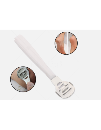  Meditop White Foot File – Professional Callus Remover Tool with 20 Blades | Pedicure Hard Skin Scraper