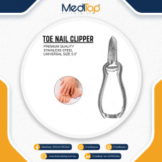 Toe Nail Clipper – Heavy Duty Stainless Steel Cutter for Thick Nails | Meditop