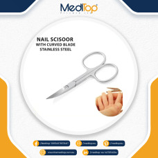 Premium Baby Nail Cutter Scissors – Stainless Steel, Curved Safety Trimmer for Newborn & Kids