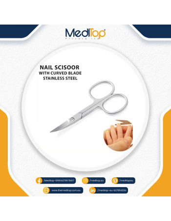 Premium Baby Nail Cutter Scissors – Stainless Steel, Curved Safety Trimmer for Newborn & Kids