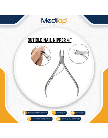 Professional Stainless Steel Cuticle Nipper – Precision Nail Trimmer for Manicure & Pedicure