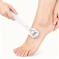 White Foot File | 20-Blade Callus Remover for Smooth Feet
