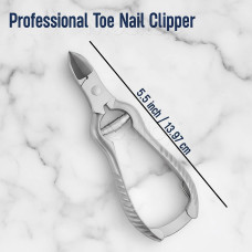 Meditop Heavy-Duty Toe Nail Clipper | 5.5-Inch Stainless Steel Cutter for Thick Nails & Pedicure Use