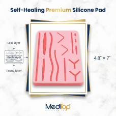 Suture Practice Pads 3 Layer with 14 Wound 5x7" Student Training pad