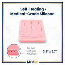 Veterinary Suture Practice Pad – 3-Layer Human Skin Simulation Model for Medical & Student Training