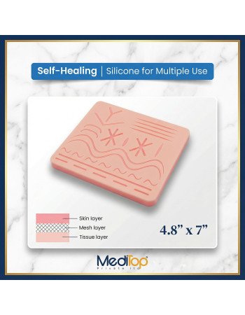 Suture Practice Pads 3 Layer with 27 Wound 5.5x7.7", Vet Students Training Pads
