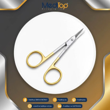  Professional Eyebrow Scissors - Small Multi-purpose Stainless Steel Cuticle Manicure & Pedicure Scissors