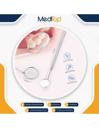 Dental Mouth Mirror Stainless Steel Handle Tooth Examination & Hygienist Dental Instruments