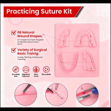 Dental Suture Practice Pad – Human Silicone Skin Model for Medical & Veterinary Students