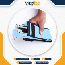 Light Blue Mini Ear Otoscope Ear Torch, 4X Magnification, Diagnostic Ear Scope with LED, Ear Wax, Ear Canal