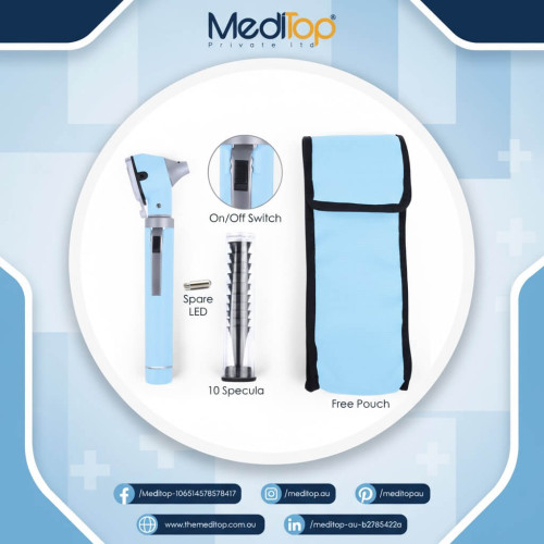 Light Blue Mini Ear Otoscope Ear Torch, 4X Magnification, Diagnostic Ear Scope with LED, Ear Wax, Ear Canal Light Blue Mini Ear Otoscope Ear Torch, 4X Magnification, Diagnostic Ear Scope with LED, Ear Wax, Ear Canal