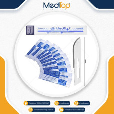 Meditop Surgical Scalpel Kit – 10x Sterile Carbon Steel Blades #10  Handle #3