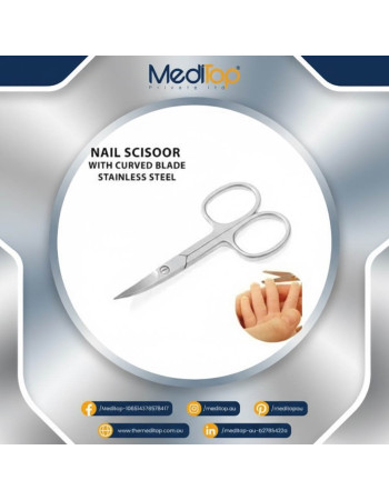Premium Baby Nail Cutter Scissors – Stainless Steel, Curved Safety Trimmer for Newborn & Kids