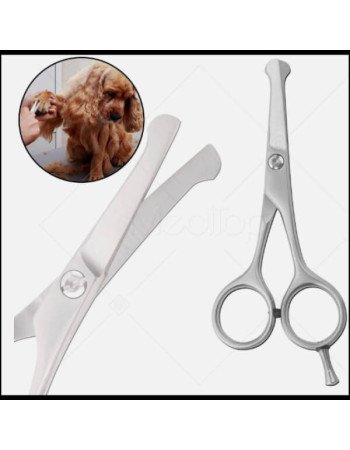 Professional Pet Grooming Scissors – 4.5" Curved Ball Tip Razor Edge