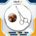 Professional Pet Grooming Scissors – 4.5" Curved Ball Tip Razor Edge